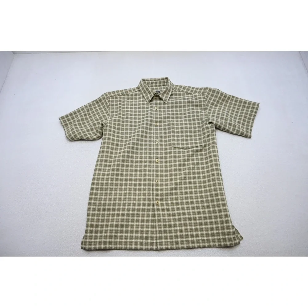 VTG The North Face Button Down Camp Shirt Mens Medium‎ Large Excellent Plaid